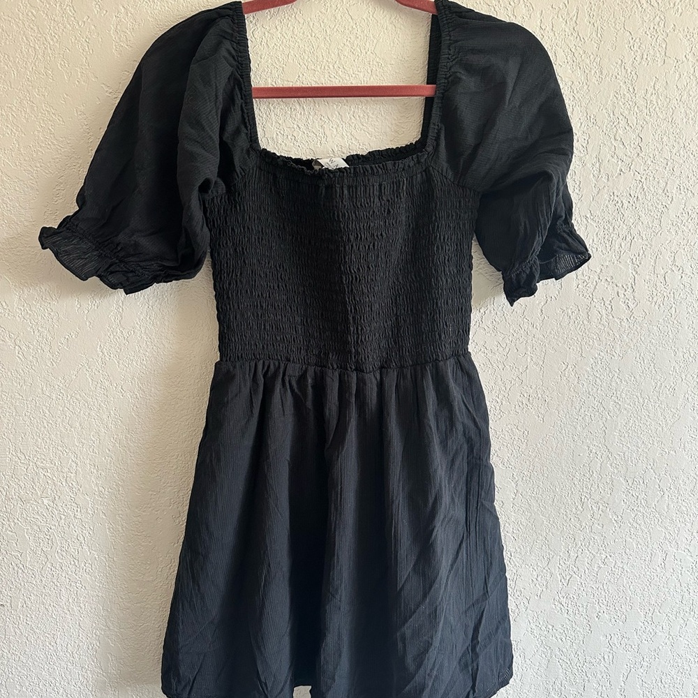 Wayf Smocked Mini Dress- Cotton